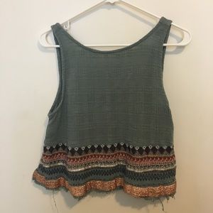 Urban outfitters Ecote Embroidered tank top